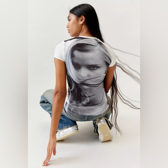 *NWT* Basic Pleasure Mode Sofia Baby Tee from Urban Outfitters, Size XL - Picture 9 of 16